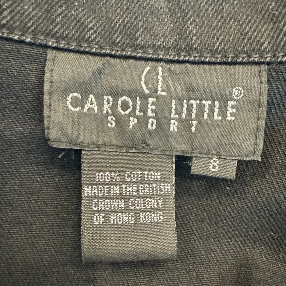 Carole Little Black Denim Jacket with Embroidery - Picture 7 of 9